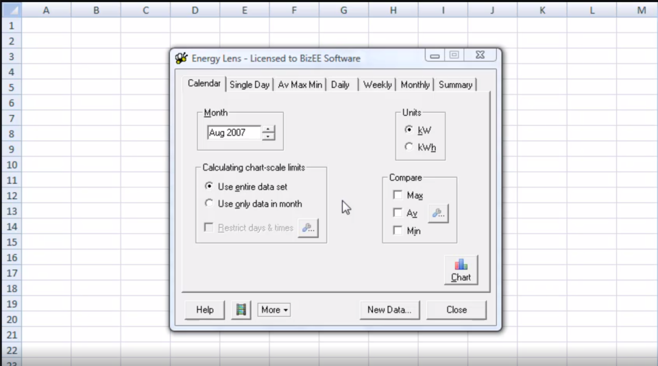 screenshot of Energy Lens